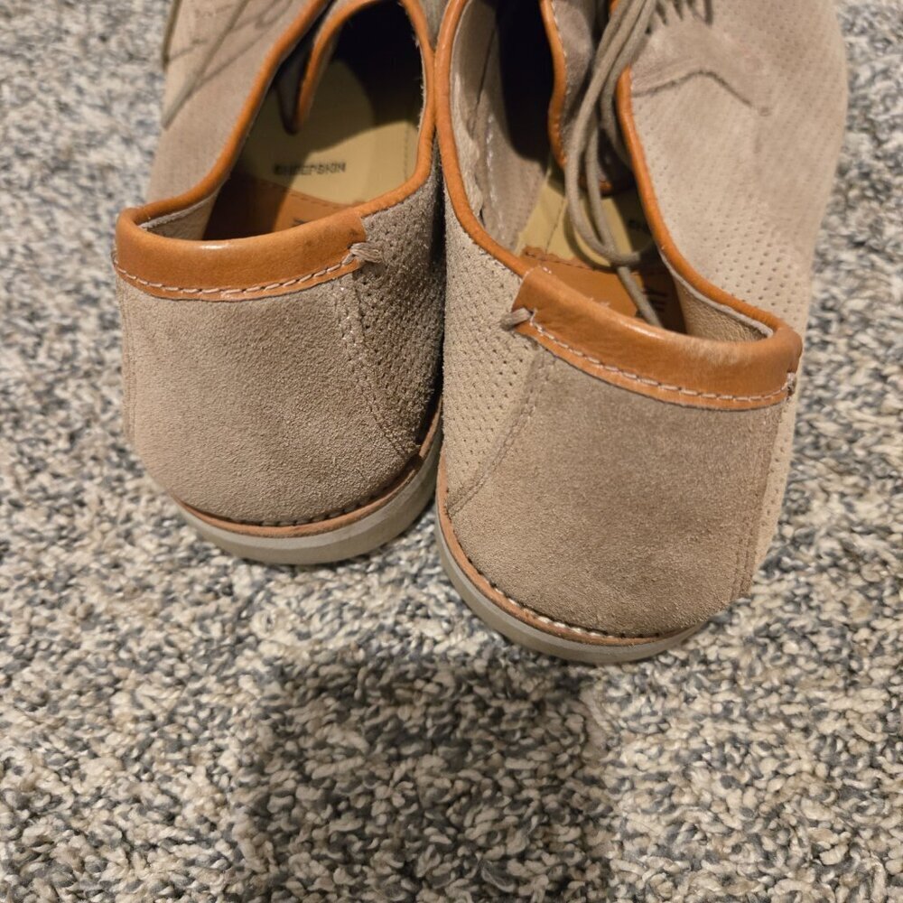 Johnston & Murphy Perforated Tan Nubuck Lace Shoes 11M - Picture 4 of 7